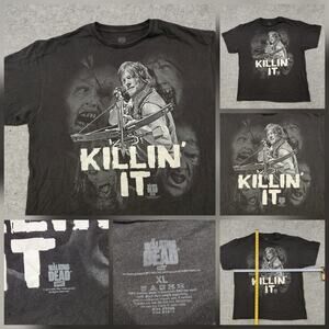 VTG The Walking Dead TWD Mens XL Daryl Dixon AMC TV Series Graphic T‎ Shirt